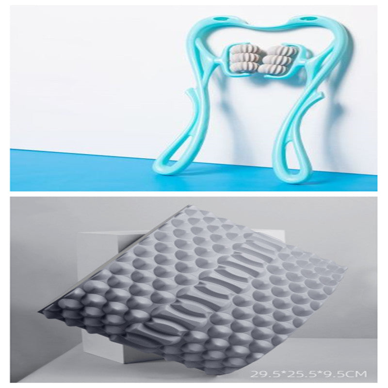 6-Wheel Cervical Neck Massager Therapist-Like Deep Tissue Relief at Home